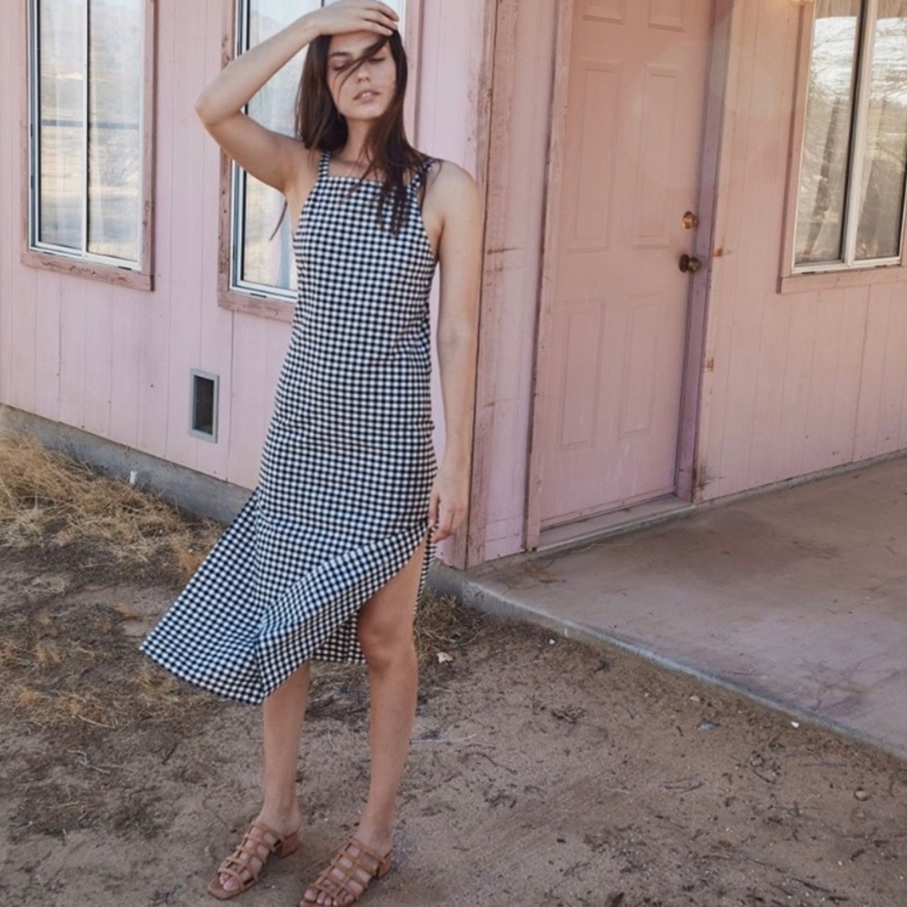 Christy Dawn Orchid Dress in Ebony Checker XS